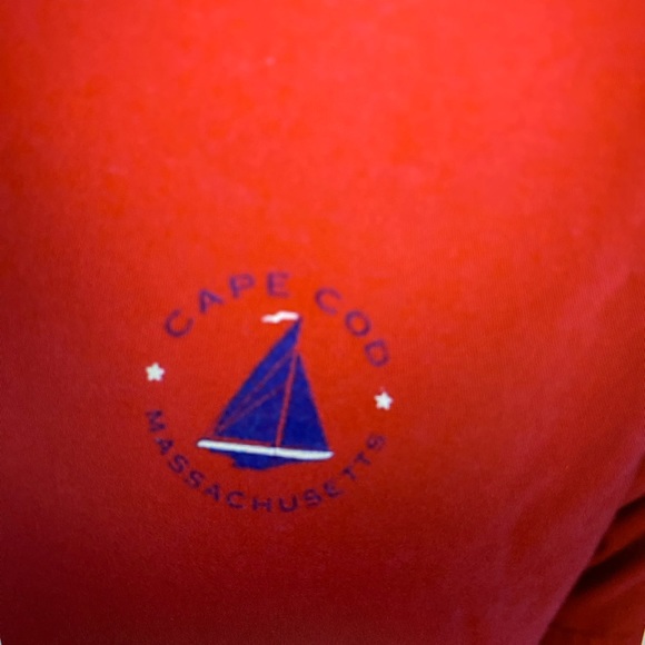 Cuffys of Cape Cod Men’s Red 100% Cotton Sail TShirt size XL excellent condition - Picture 5 of 7